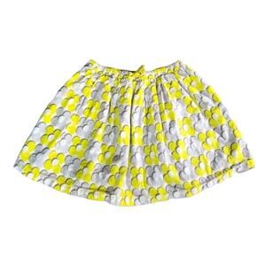 Mini Boden Girls Floral Skirt Yellow Cotton Size 4-5Y